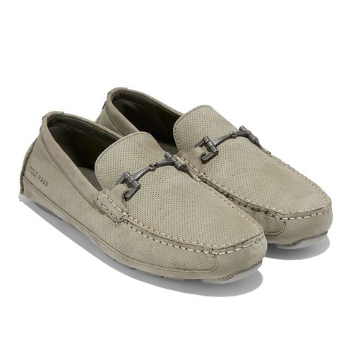 Giày Lười Nam Cole Haan Wyatt Bit Driver Loafers Green Tea Color Màu Trà Xanh Size 42